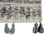 Vlněný kelimový koberec 80 x 150 cm šedý ARATASHEN_859998