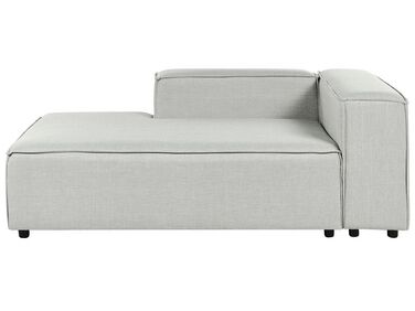 Chaise lounge lino grigio lato destro APRICA