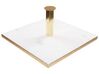2-Tiered Marble Cake Stand White and Gold FARSALA_910636