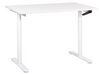 Fehér manuálisan állítható íróasztal 120 x 72 cm DESTINAS_899052