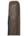 Silla de comedor de piel sintética marrón oscuro/madera clara YORKVILLE_693141
