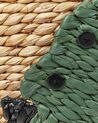 Cesta con patrón de cocodrilo de jacinto de agua natural LOXTON_893158