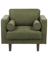 Fotel tapicerowany zielony NURMO_896002