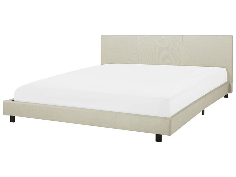 Čalúnená posteľ béžová 180 x 200 cm ALBI_728021