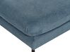 Conjunto de sofás 5 lugares com repousa-pés em tecido azul VINTERBRO_901111