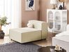 Linen 1-Seat Section Beige APRICA_860324