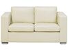 2-istuttava sohva nahka kermanvalkoinen HELSINKI_103170