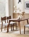 Set of 2 Wooden Dining Chairs Grey EDEN_832018