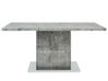 Mesa de jantar em MDF efeito de betão 160 x 90 cm cinzento e metal PASADENA_694987