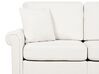Conjunto de sofás 5 lugares em tecido branco GINNERUP_894746