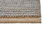 Vlněný koberec 140 x 150 cm šedý/hnědý BANOO_845613