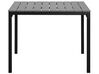Table 4 chaises en aluminium gris PRATO_741559