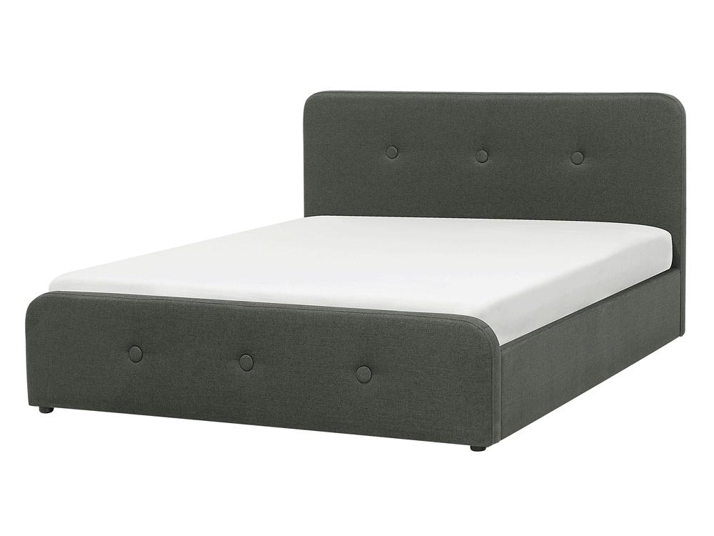 Fabric Eu Super King Size Bed With Storage Dark Grey Rennes Beliani Sk Fabric Eu Super King Size Bed With, Dark Grey Bed Sheets Super King Size