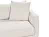 Canapé 3 places avec ottoman en tissu blanc cassé SIGTUNA_896572