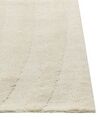 Teppich Wolle hellbeige 300 x 400 cm Streifenmuster MASTUNG_883926