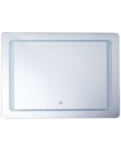 Peili LED-valoilla hopea 80x60cm WASSY