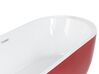 Bañera de acrílico rojo/blanco/plateado 160 x 75 cm NEVIS_828374