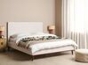 Bed fluweel wit 160 x 200 cm BAYONNE_901334