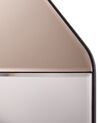 Metalowe lustro ścienne 54 x 52 cm srebrne WARHEM_904359