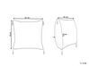 Cotton Cushion Geometric Pattern with Tassels 45 x 45 cm Beige and Black DEADNETTLE_816986