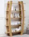 5 Tier Bookshelf Light Wood KENER_768238