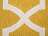 Tappeto rettangolare in cotone giallo 80x150 cm SILVAN_680092