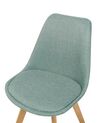 Set of 2 Fabric Dining Chairs Mint Green DAKOTA II_878105