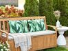 Set of 2 Outdoor Cushions Leaf Motif 40 x 60 cm Green BOISSANO_905305