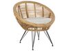 3 Seater Rattan Sofa Set with Coffee Table Natural MARATEA/ CESENATICO_878455