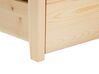 Łóżko piętrowe z szufladami drewniane 90 x 200 cm jasne drewno ALBON_883462