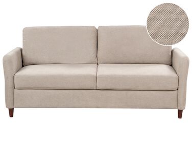 3 Seater Fabric Sofa with Storage Taupe MARE