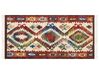 Kelim Teppich Wolle mehrfarbig 80 x 150 cm orientalisches Muster Kurzflor AREVIK_859494