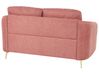 Sofa Set Polsterbezug rosa / gold 6-Sitzer TROSA_851925