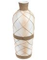 Vaso decorativo terracotta beige e bianco 62 cm ROKAN_849548