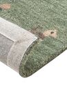 Gabbeh Teppich Wolle grün 80 x 150 cm Tiermotiv Hochflor KIZARLI_855504