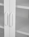 Sideboard Stahl weiß matt 2 Türen WAKATIPU_782662