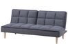 Fabric Sofa Bed Dark Grey SILJAN_702124