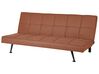 Fabric Sofa Bed Light Red HASLE_912858