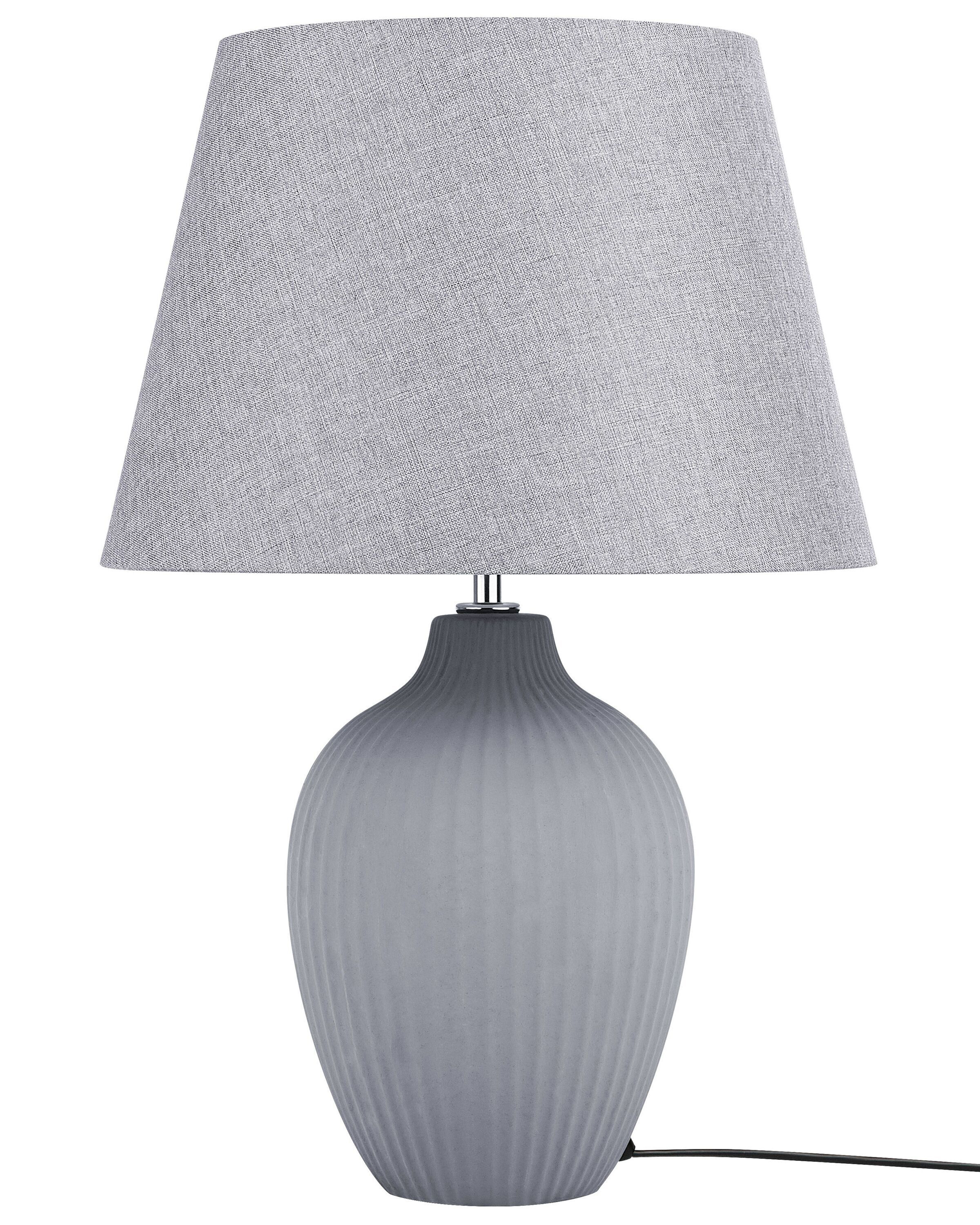 Ceramic Table Lamp Grey FERGUS_877533