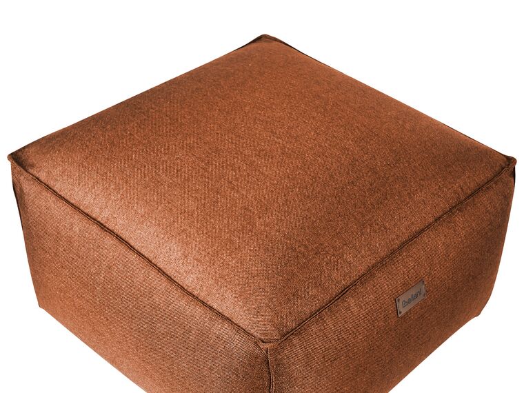 Pouf tessuto marrone 50 x 30 cm MUKKI Beliani.it