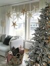 Künstlicher Weihnachtsbaum schneebedeckt 210 cm weiß BASSIE_813894