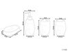 4-częściowy zestaw akcesoriów łazienkowych ceramiczny biały BARINAS_823191