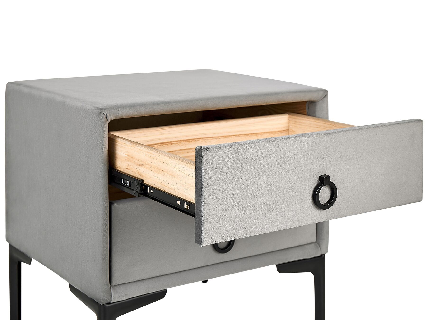 Schlafzimmer komplett Set 3-teilig grau 180 x 200 cm SEZANNE | Beliani.de