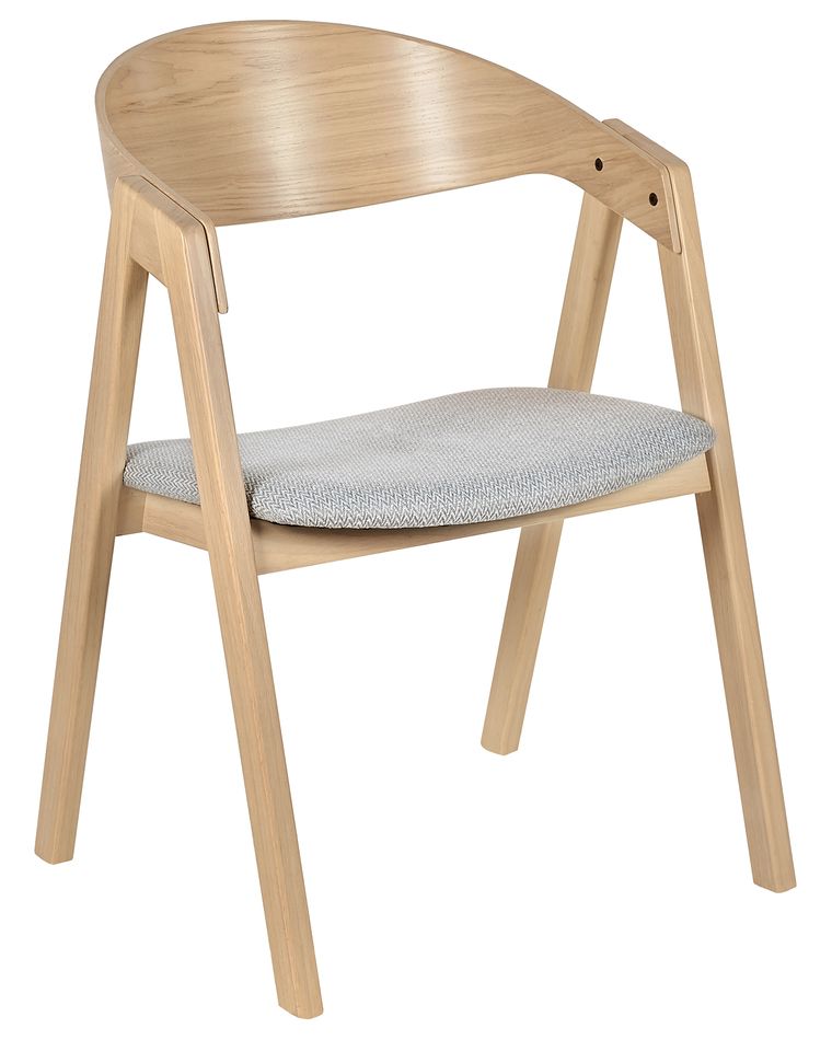 Set Di 4 Sedie Da Pranzo AARHUS In Grigio Con Gambe In Legno Massello - Design Scandinavo, Comode E Facili Da Pulire - Foto 8