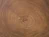 Odkladací drevený stolík svetlé drevo/strieborná GORDON_678510