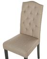Set of 2 Fabric Dining Chairs Beige SHIRLEY_781792