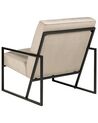 Fauteuil fluweel taupe DELARY_897245