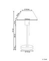 Lámpara de mesa de metal gris claro 37 cm CAPARO_851334