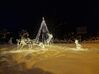 Set of 3 Outdoor LED Decorations Animated Reindeer 76 cm White MIKKELI_895627
