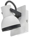 Sada 2 kovových nástěnných lamp černé/bílé BARO_828850